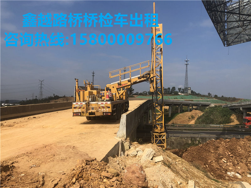 桂林桥梁检测车、桩基础加固、桥墩加固防护车租赁